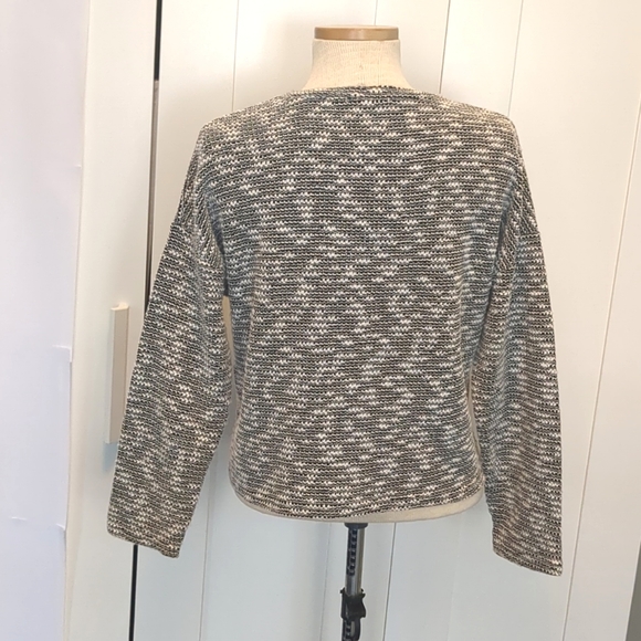 Black and White Knit Sweater by Oak + Fort - Picture 5 of 7
